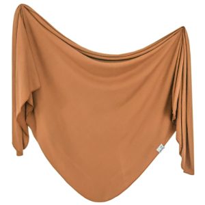 Knit Swaddle Blanket – Camel