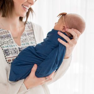 Knit Swaddle Blanket – River