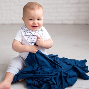 Knit Swaddle Blanket – River