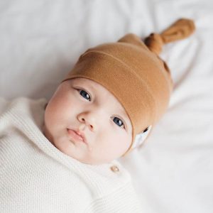 Top Knot Hat – Camel