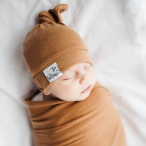 Top Knot Hat – Camel