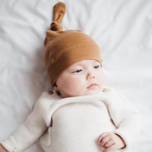 Top Knot Hat – Camel